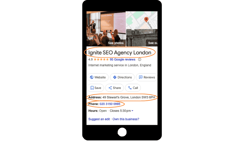 Keep Your NAP Consistent on the Google Business Profile